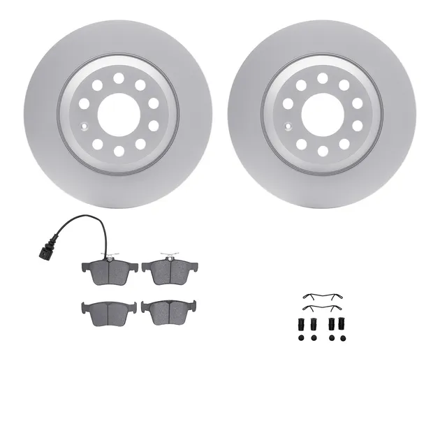 R1 Concepts WDUH1-73172 Carbon Series Brake Rotors W/ 5000 Oep Brake Pads & Hdw
